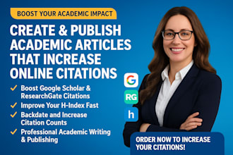 create and publish academic articles that increase online citations