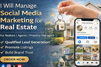 manage social media marketing for your real estate business or property brand