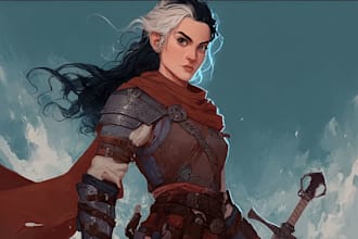 illustrate your ttrpg oc, vtm, fantasy, dnd character art