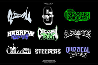 design 3d chrome y2k logo for your streetwear brand