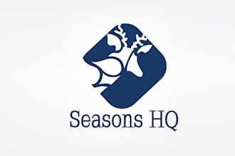 create a classic badge style logo for seasons HQ