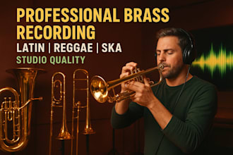 record trumpet trombone saxophone tuba piccolo and cornet for latin reggae ska