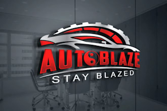 make an automotive design racing logo