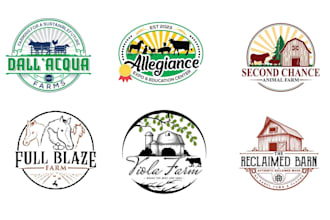 create a unique vintage farm logo design for yuor business