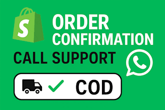 manually confirm shopify cod orders with professional call service
