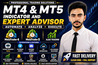 develop your mt4 mt5 expert advisor eas and indicator