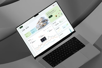 design clean and responsive web app and saas dashboard UI UX