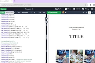 convert PDF, word, or any document to latex overleaf
