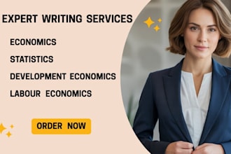 write on economics,essay, statistics, development, labor economics