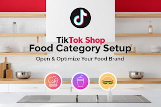 professionally open food category for your tiktok shop UK
