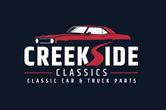 design vintage car for auto dealing and automotive logo