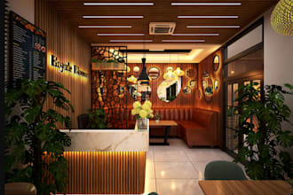rebuild3d restaurant design,reception, interior,coffee shop,cafe,bar,cgi render