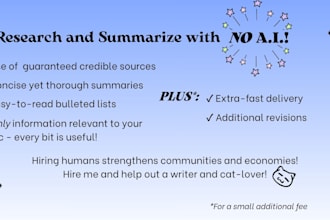 research and summarize any topic