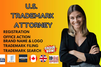 be your USA licensed trademark application filing, patent, trademark attorney