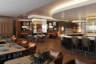 refurbish3d modern restaurant,3d commercial kitchen, bar, cgi interior,rendering