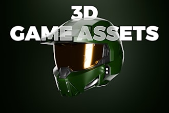 create 3d game ready assets or props in blender