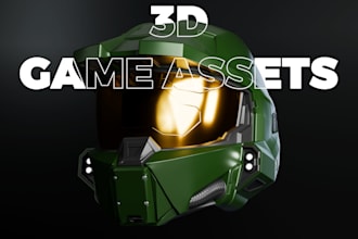 create 3d game ready assets or props in blender