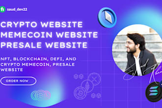 develop your crypto memecoin website, presale ico website