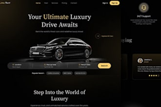 create chauffeur and limousine booking website, taxi booking website