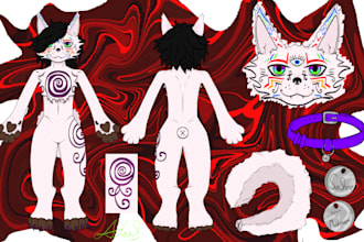 draw furry ref sheet for five bucks