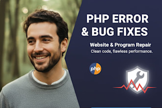 fix PHP errors and bugs on your website or program