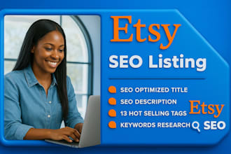 optimize etsy SEO listings, etsy product descriptions for etsy product listing