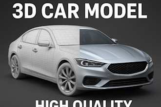 do 3d car modeling, 3d vehicle, 3d truck model, automotive car, car rendering