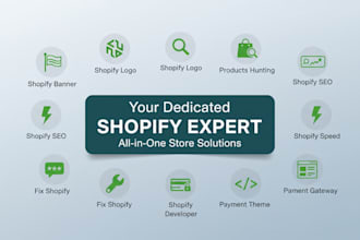 optimize your shopify speed, fix shopify bugs and setup payment gateway