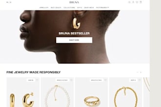 jewelry website, jewelry shopify website, build ecommerce website shopify