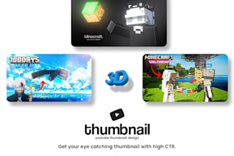 create custom minecraft thumbnails