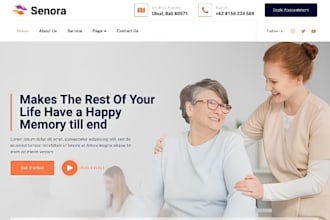 build squarespace home care website independent living assisted living website