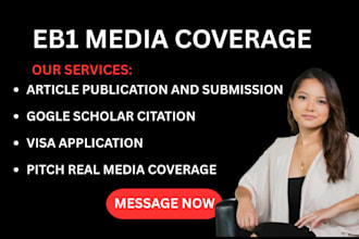 get you seo media articles publication for eb1a o1, niw visa