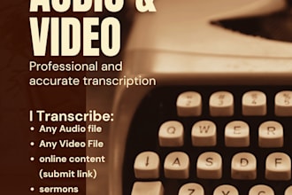 accurate audio and video transcription