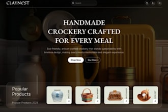squarespace handmade product website candle shop website ceramics store website
