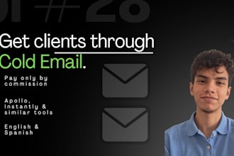 run a cold email outreach campaign comission based