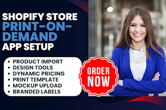 set up shopify pod printify printful zendrop gelato shineon zopi apliiq fuel app