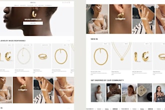 design jewelry website, jewelry shopify website, build ecommerce website shopify