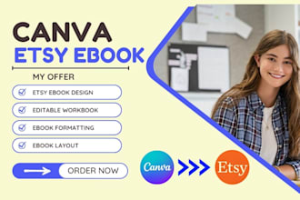 etsy ebook canva etsy ebook etsy ebook template editable ebook  canva ebook