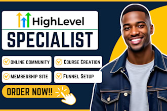 setup highlevel community online course gohighlevel automation ghl client portal