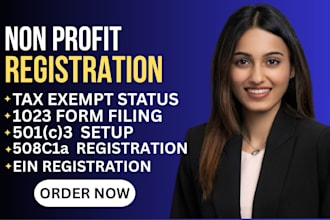 file your 508c1a or 501c3 application and complete ein registration fast in 24h