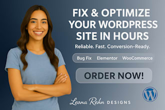 fix wordpress issues, woocommerce bug fix, elementor issues and website errors