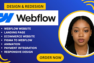 design and redesign fix webflow website landing page ecommerce fix framer expert