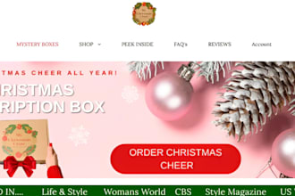 build christmas dropshipping store design and redesign with christmas products