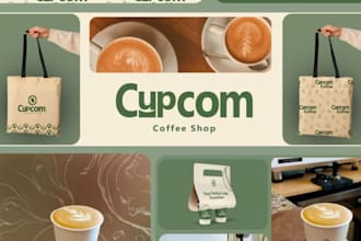 do food logo,café, restaurant branding kit, brand identity and brand style guide