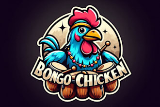 design unique bong chicken logo with unlimited revision