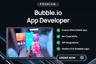 expert bubble io developer no code, bubble mvp bubble app bubble io website saas