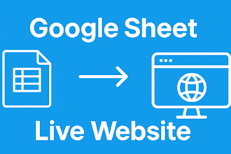 turn your google sheet into a website