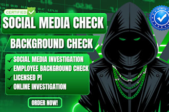 people search social media investigation employee background check licensed pi