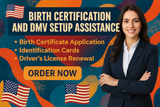 assist with birth certificate and dvm setup