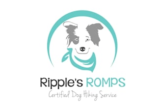 make powerful logo for high end dog hiking company